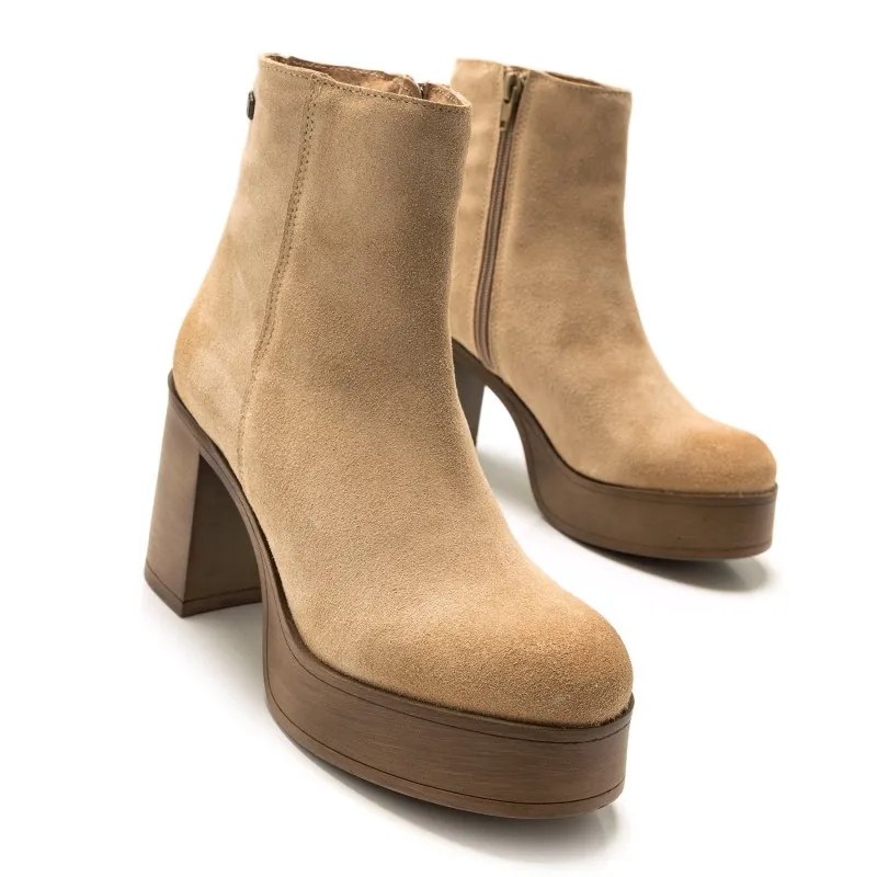 Botines Vestir de Mujer MTNG SIXTIES Beige 54939