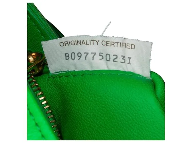 Bottega Veneta Bandolera de napa verde Intrecciato con flecos 