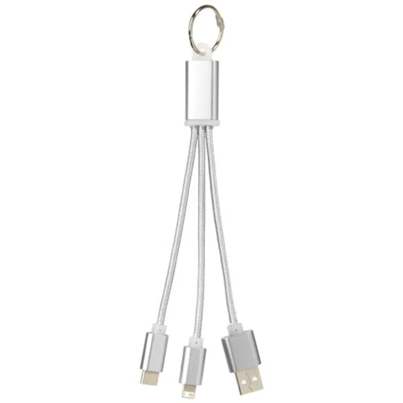 Cable de carga 3 en 1 con llavero 'Metal'