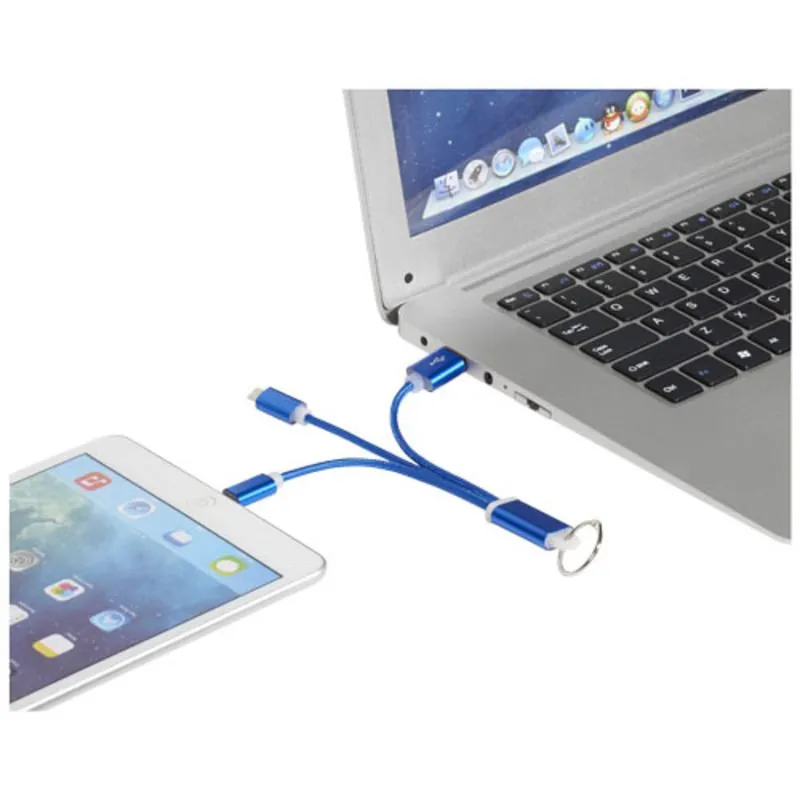 Cable de carga 3 en 1 con llavero 'Metal'