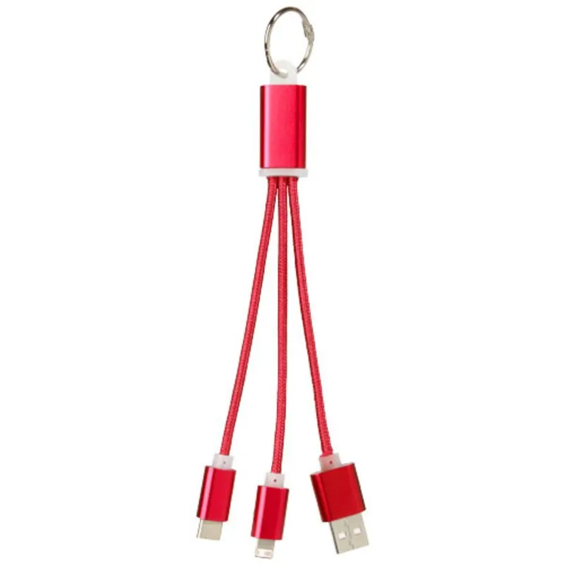 Cable de carga 3 en 1 con llavero 'Metal'