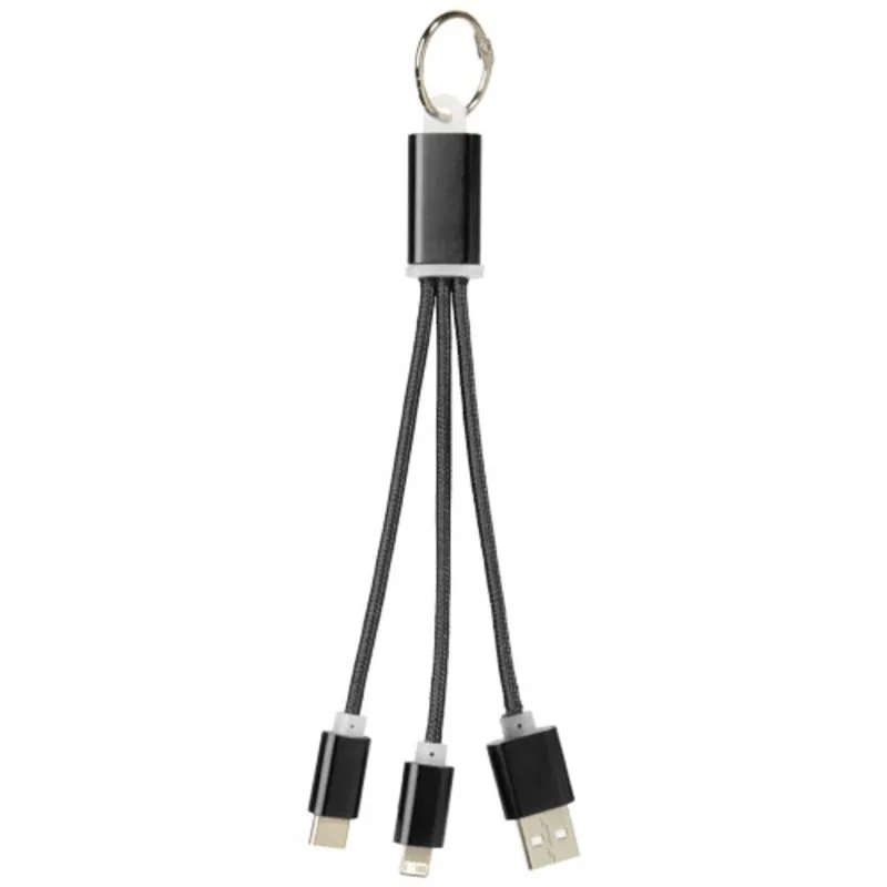 Cable de carga 3 en 1 con llavero 'Metal'