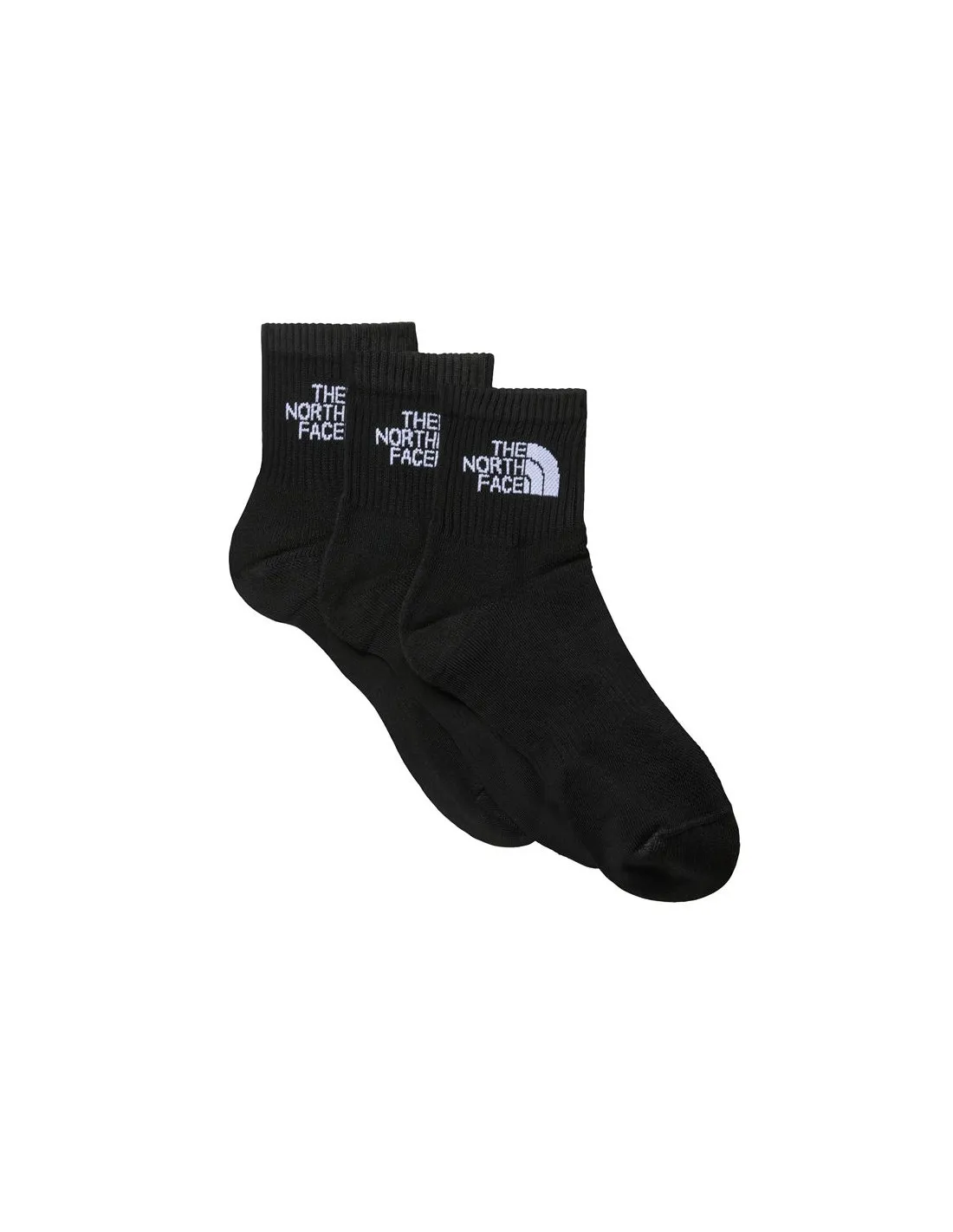 Calcetines de Montaña The North Face Multi Sport Cush Quarter 3P Negro