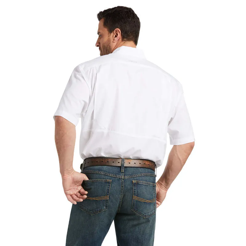 Camisa Ariat TEK traspirable para caballero color blanco