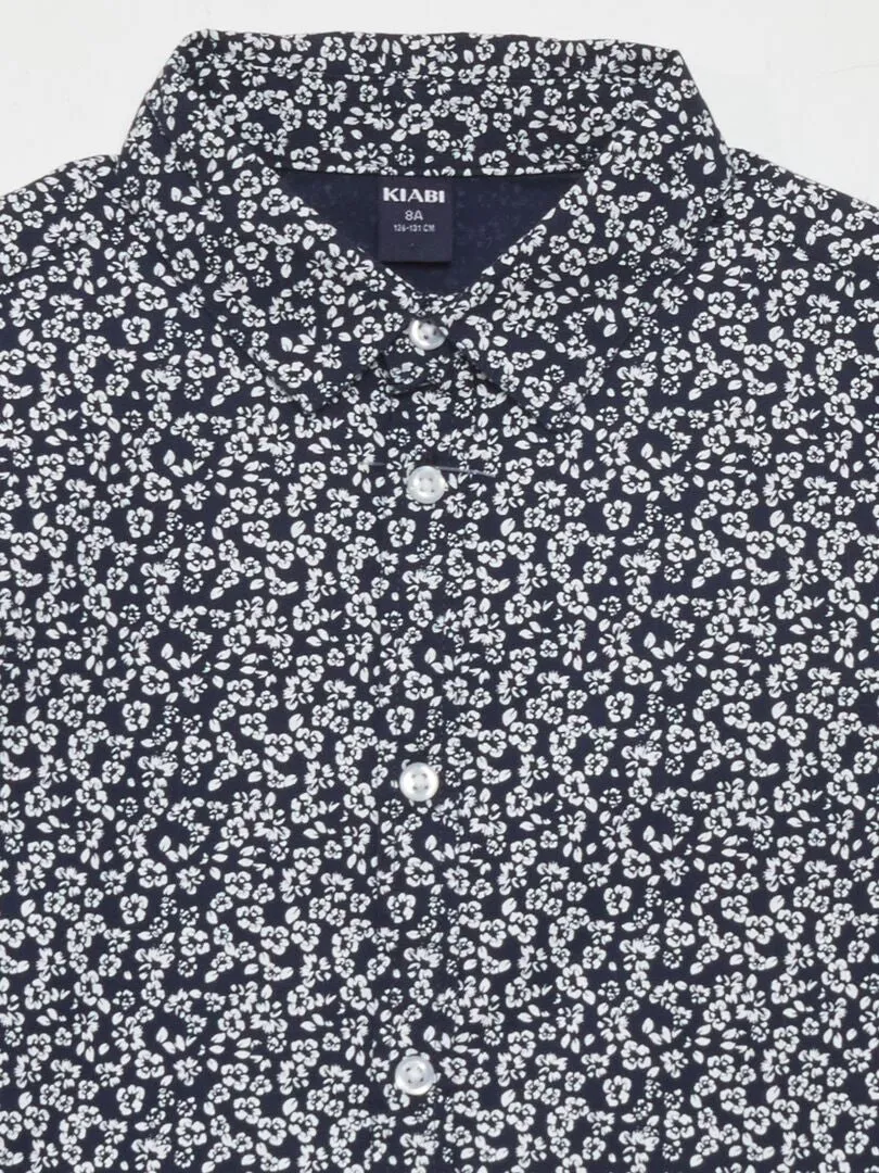 CAMISA DE POPELINA  AZUL