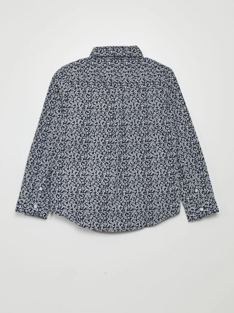 CAMISA DE POPELINA  AZUL