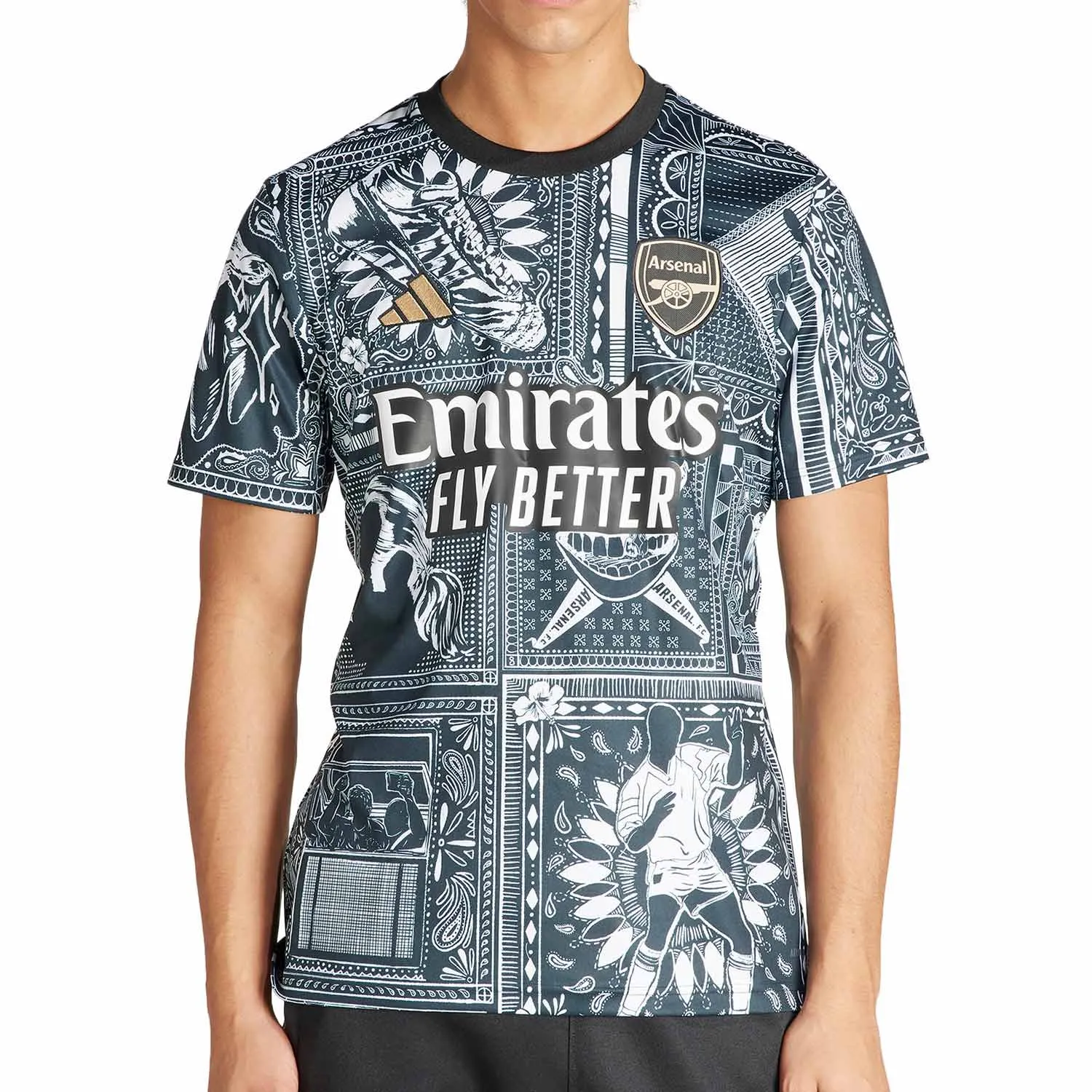 CAMISETA ADIDAS ARSENAL PREMATCH IAN WRIGHT