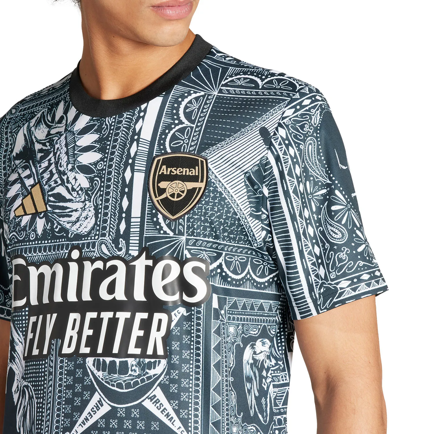 CAMISETA ADIDAS ARSENAL PREMATCH IAN WRIGHT