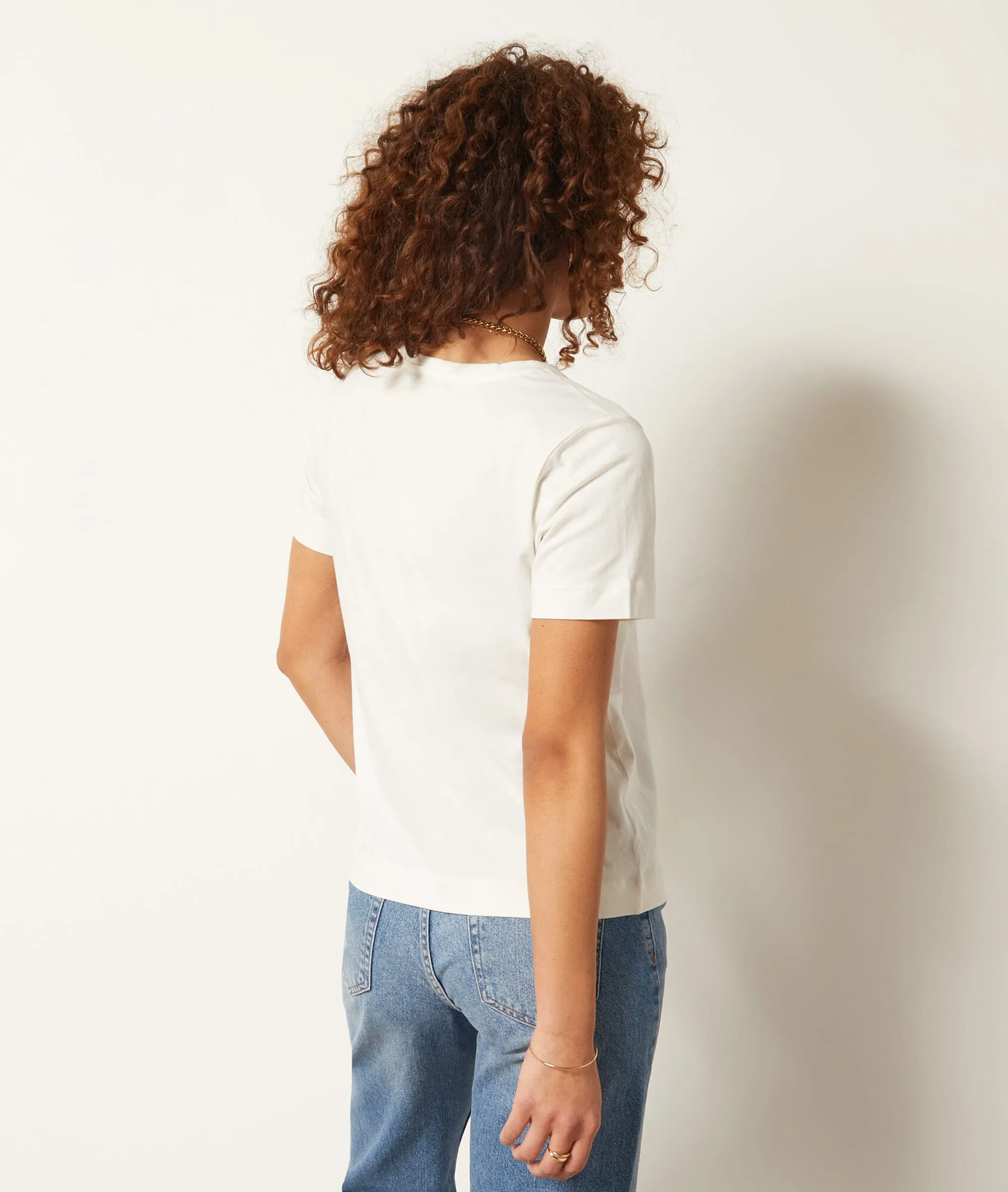 CAMISETA ALGODóN CON MENSAJE PAMINIA ECRU  ETAM