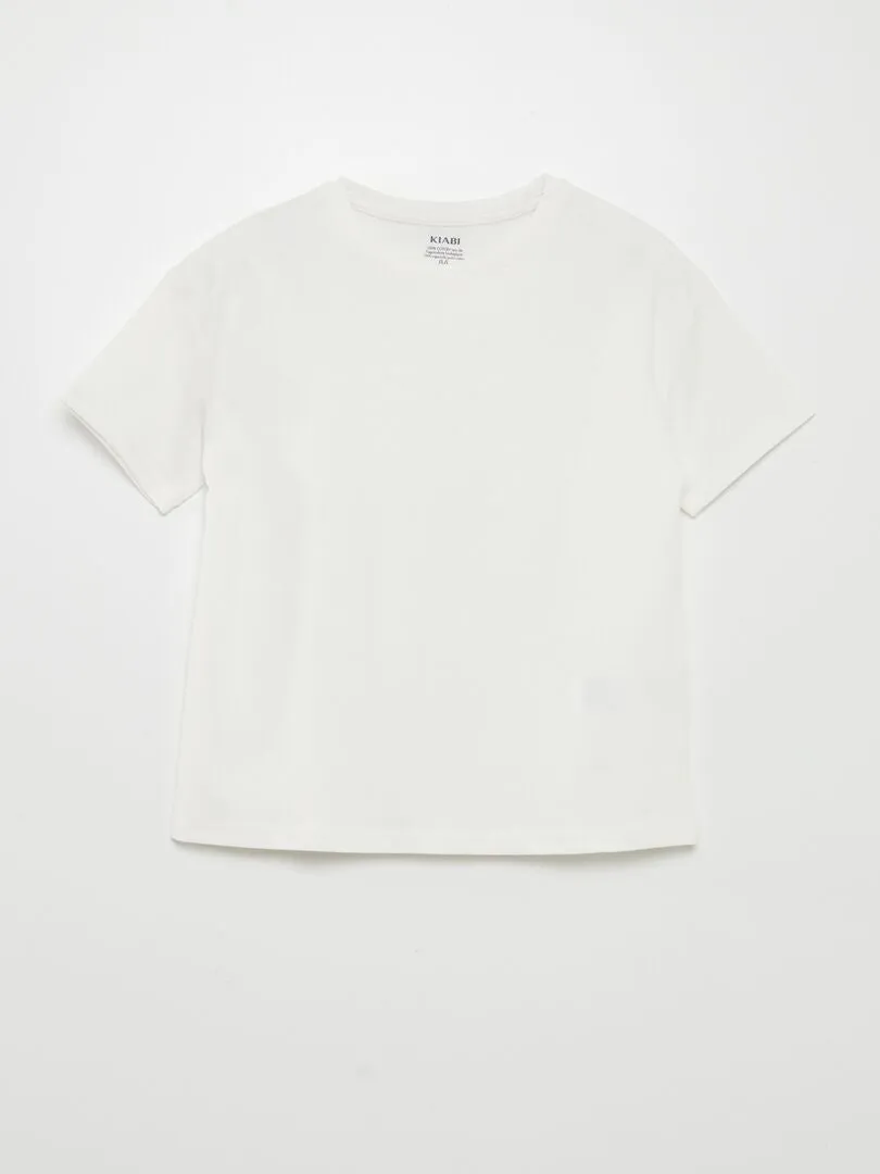 CAMISETA DE PUNTO GRUESO  TOUGH COTTON¿  BLANCO