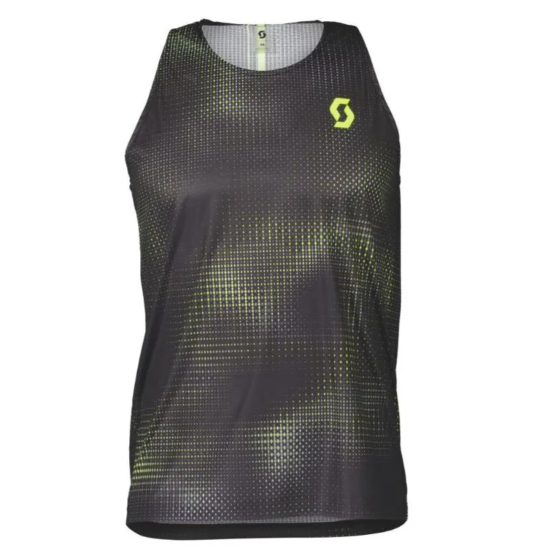 Camiseta de tirantes Scott RC Run (negro amarillo) hombre