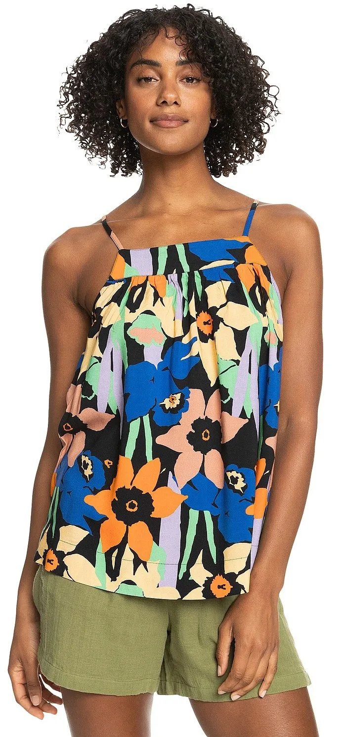 CAMISETA INTERIOR ROXY MAGIC HAPPENS  KVJ6/ANTHRACITE FLOWER JAMMIN  WOMEN´S