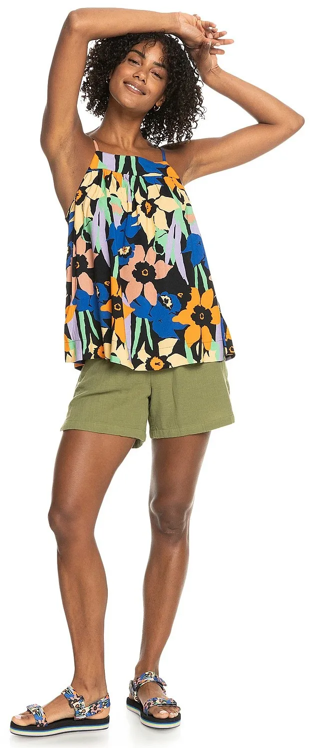 CAMISETA INTERIOR ROXY MAGIC HAPPENS  KVJ6/ANTHRACITE FLOWER JAMMIN  WOMEN´S