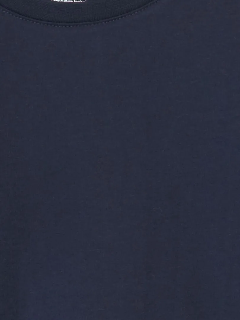CAMISETA LISA DE PUNTO GRUESO  TOUGH COTTON¿  AZUL