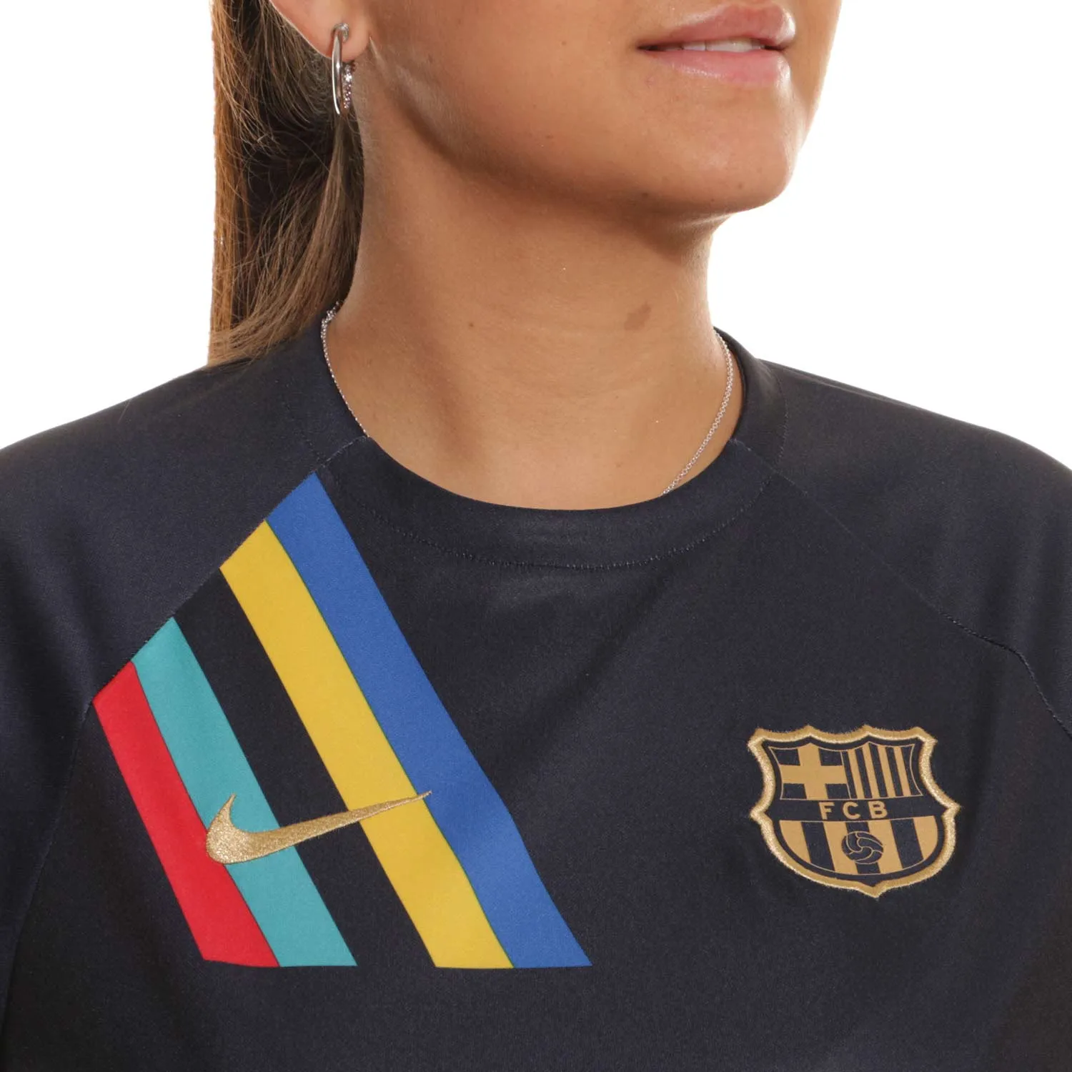 CAMISETA NIKE BARCELONA MUJER PREMATCH VISITANTE