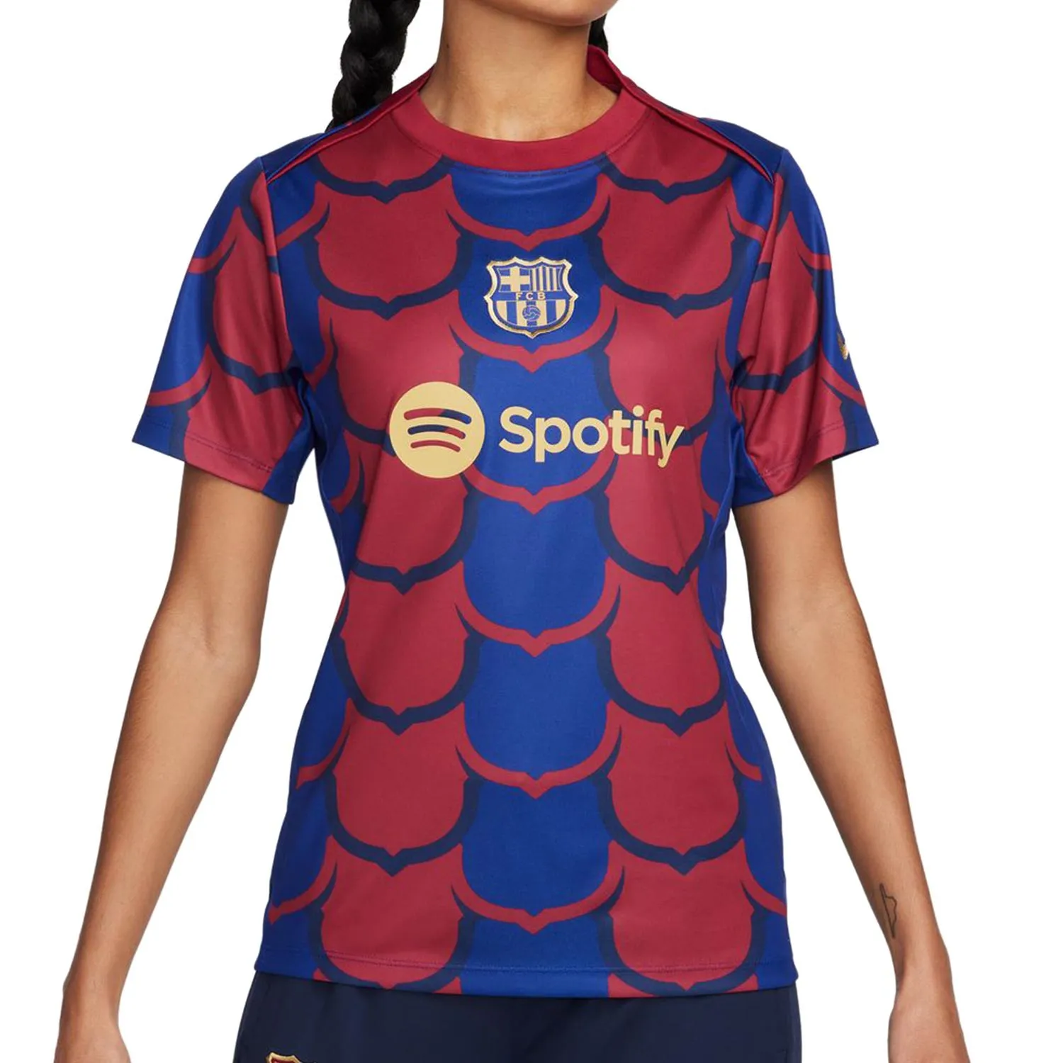 CAMISETA NIKE BARCELONA PREMATCH MUJER DRIFIT ACAD