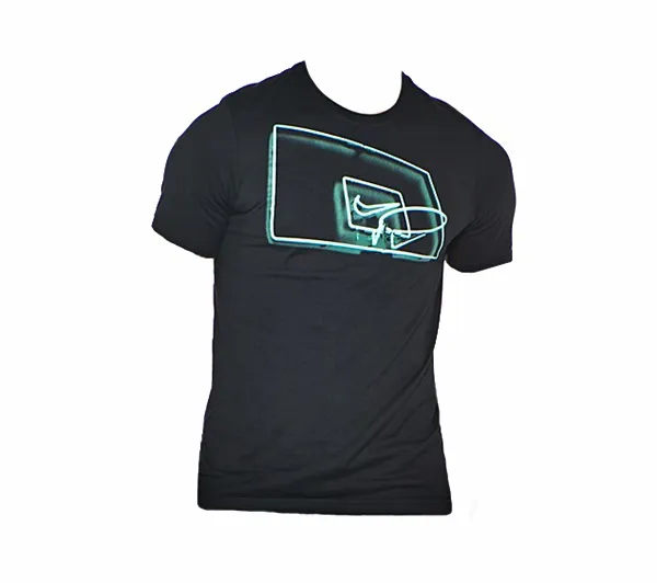 Camiseta Nike Neon Hoop (013/negro/turquesa)