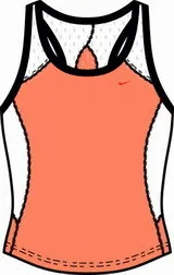 Camiseta Nike Tech Support Tank  (naranja)