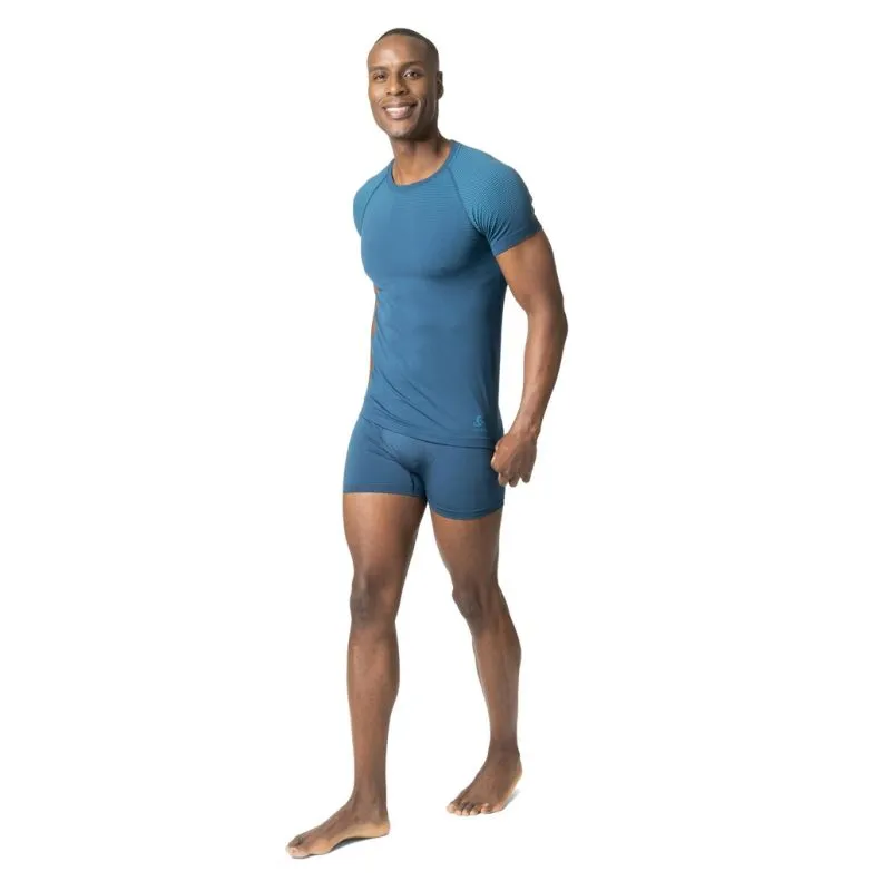 CAMISETA ODLO PERFORMANCE LIGHT ECO (AZUL WING TEAL  AZUL SAXONY) HOMBRE
