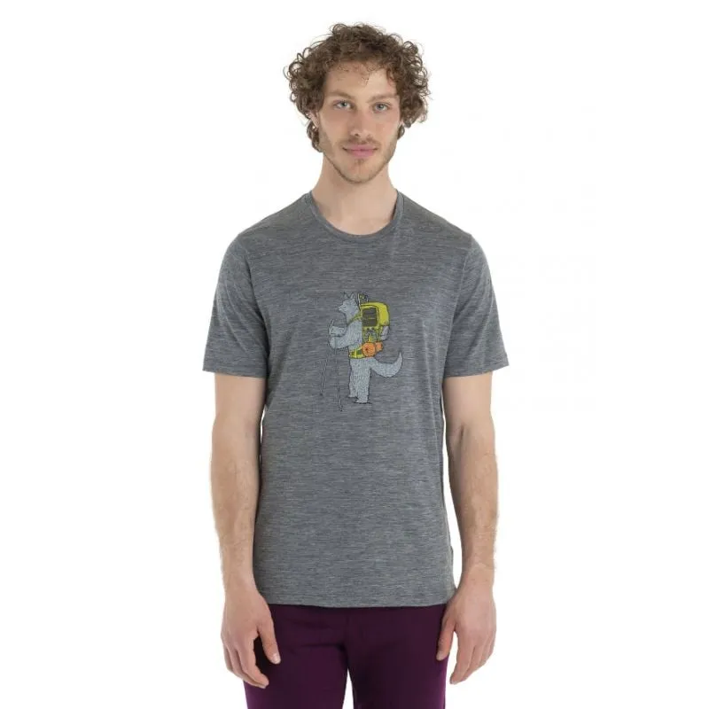 Camiseta técnica de hombre Icebreaker Tech Lite II 150 (Gristone Heather)