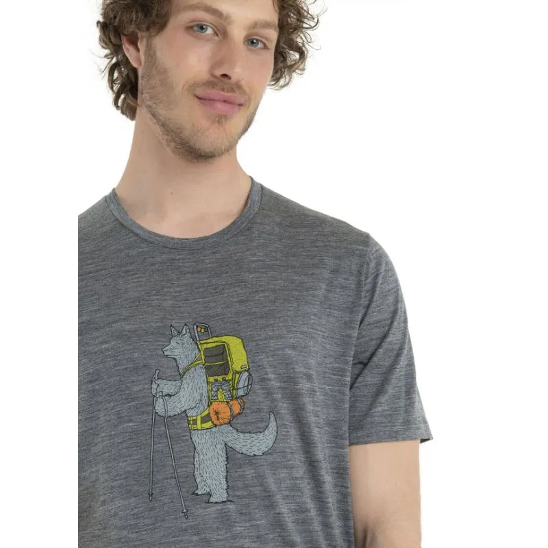 Camiseta técnica de hombre Icebreaker Tech Lite II 150 (Gristone Heather)