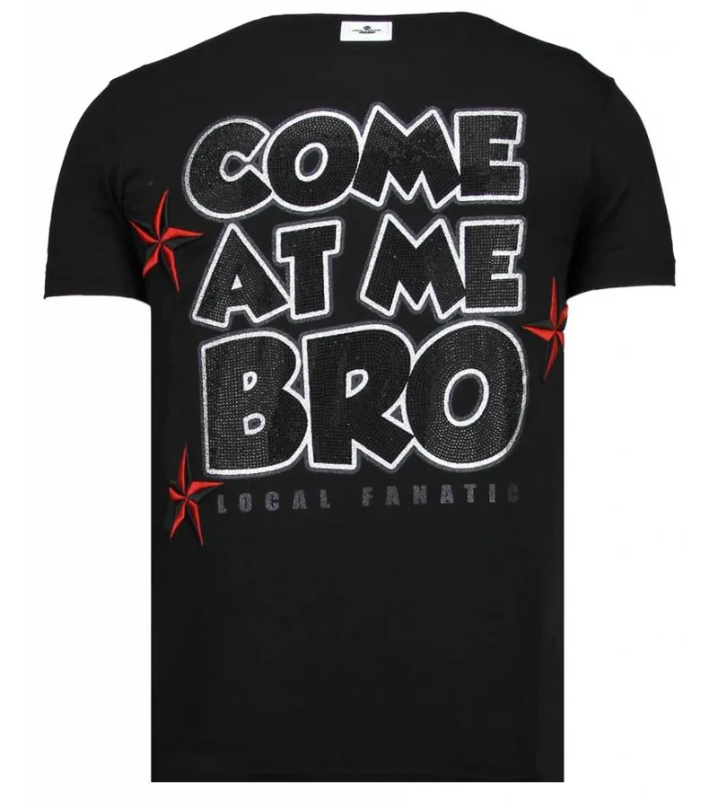 CAMISETAS  FIGHT CLUB SPIKE  RHINESTONE CAMISETAS  NEGRO