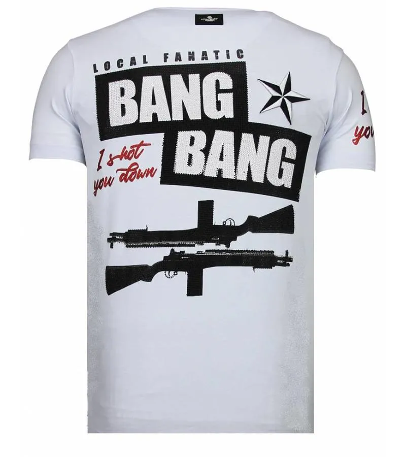 CAMISETAS  LOYALTY MARILYN  RHINESTONE CAMISETAS   BLANCO
