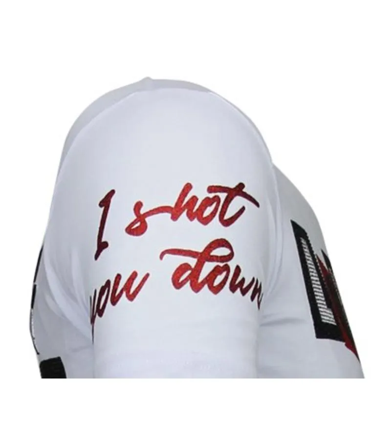 CAMISETAS  LOYALTY MARILYN  RHINESTONE CAMISETAS   BLANCO