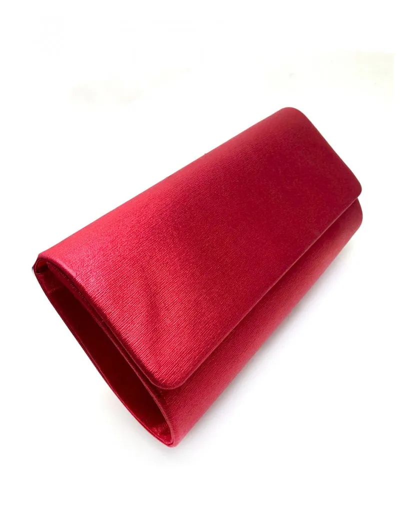 CARTERAS DE FIESTA ROJAS  DE MANO CON GRAN CAPACIDAD