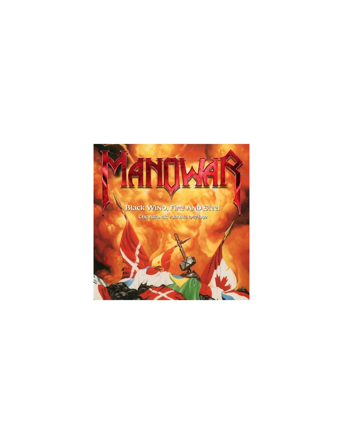 CD MANOWAR  BLACK WIND, FIRE AND STEEL  THE ATLANTIC ALBUMS 1987  1992