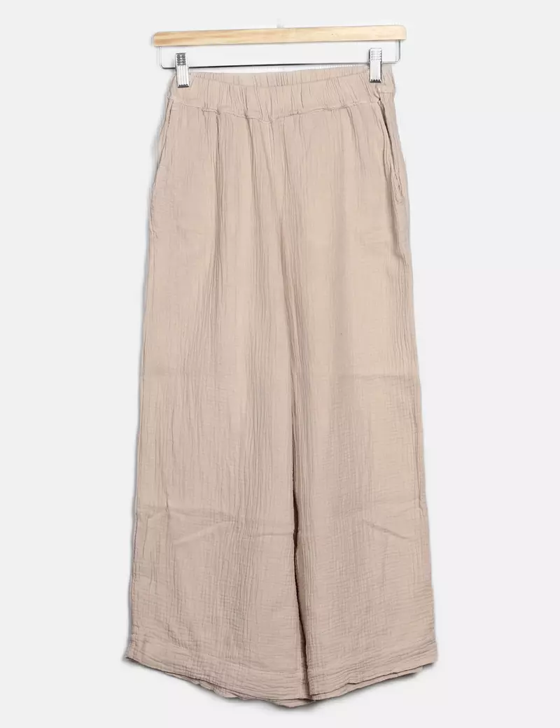 Celina Pantalones de tela Fluido
