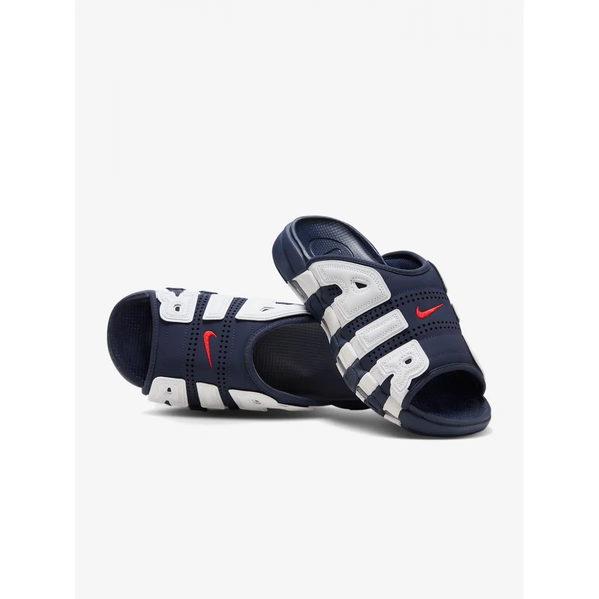 Chanclas Nike Air More Uptempo Azules