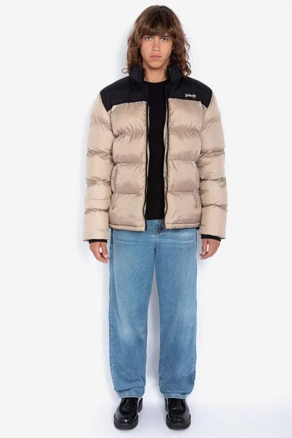 Chaqueta Hombre Schott Utah Beige