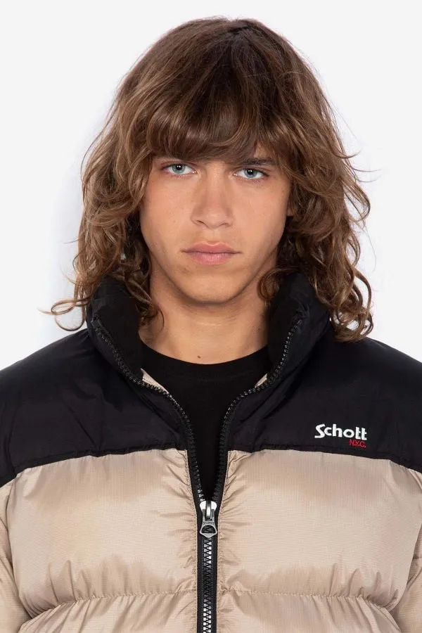 Chaqueta Hombre Schott Utah Beige