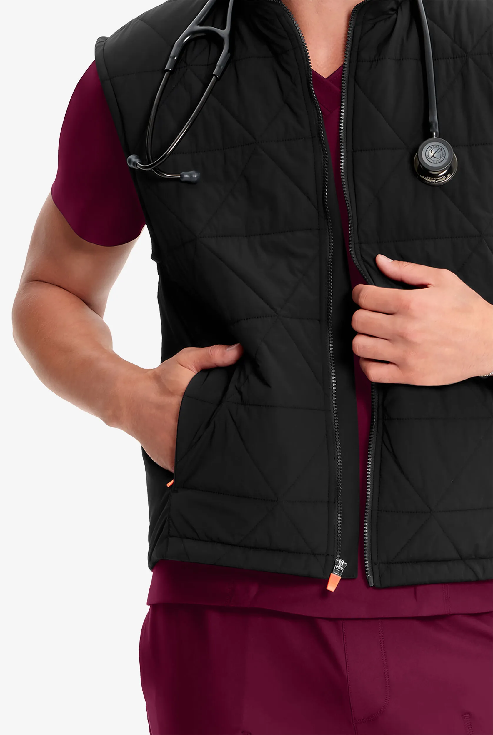 Chaqueta médica Infinity GNR8 STRETCH con cremallera y 2 bolsillos para hombre