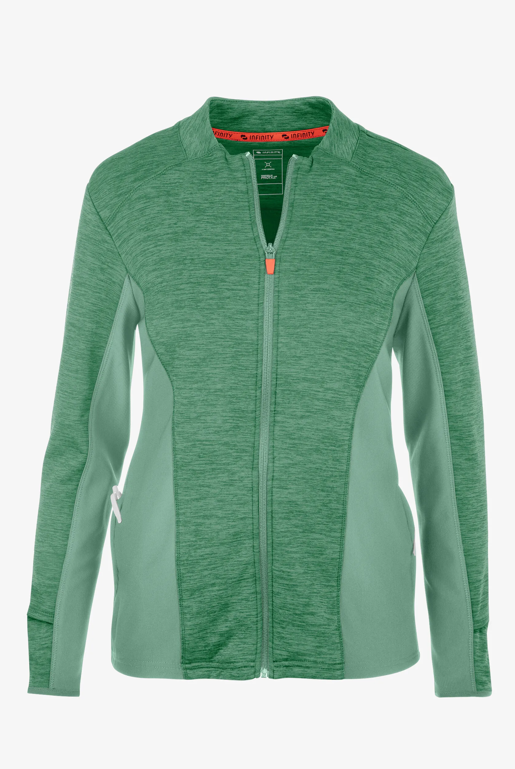 Chaqueta médica Infinity GNR8 STRETCH con cremallera y 2 bolsillos para mujer