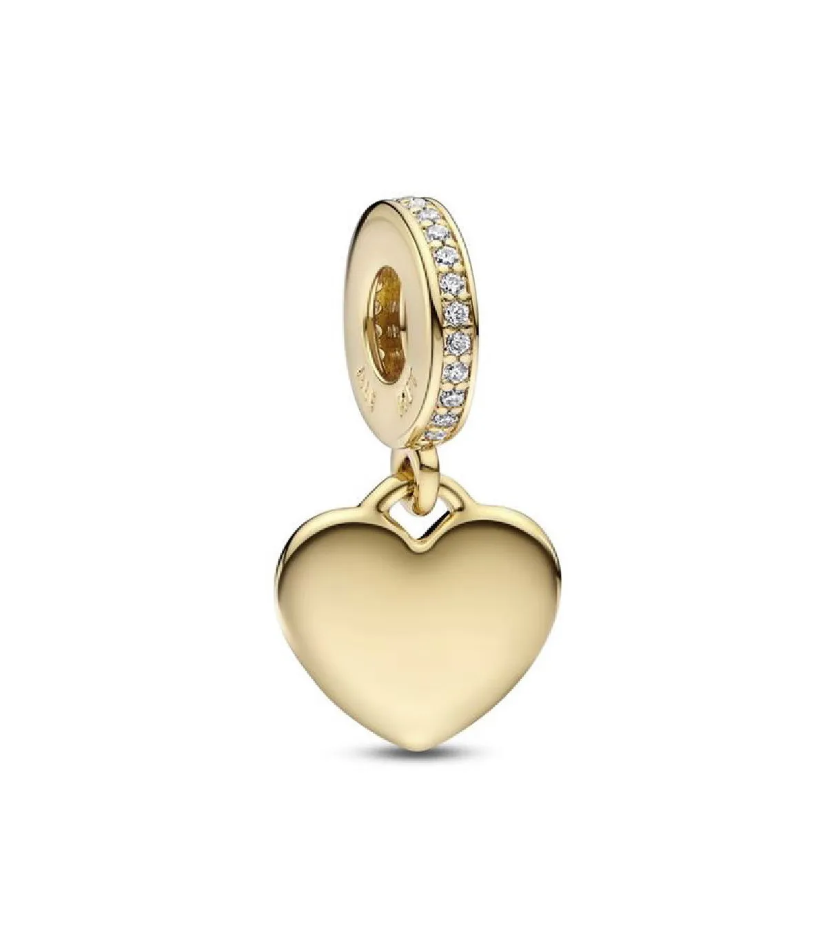 CHARM PANDORA COLGANTE CORAZóN CHAPADO ORO  768761C01