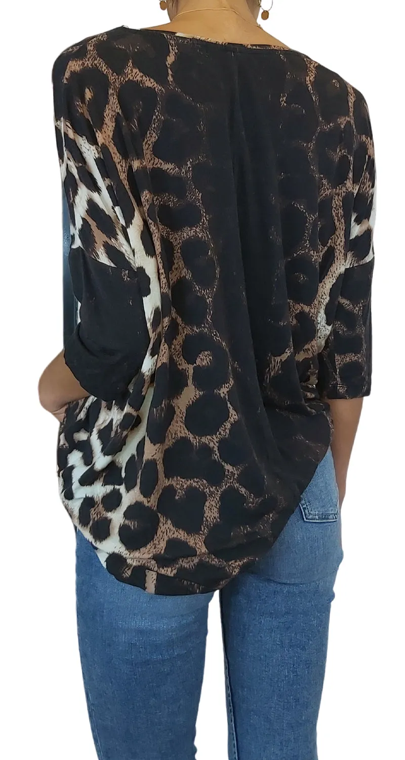 CHER Polera Animal Print Cher para Basement