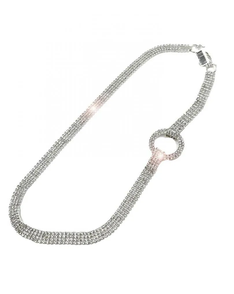 CINTURONES ELEGANTES PLATEADOS DE CRISTAL PARA BODAS DE NOCHE