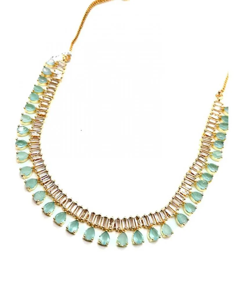 COLLARES ELEGANTES VERDE AGUA PARA BODAS ESPECIAL MADRINAS
