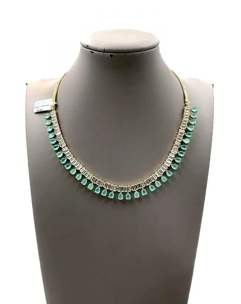 COLLARES ELEGANTES VERDE AGUA PARA BODAS ESPECIAL MADRINAS
