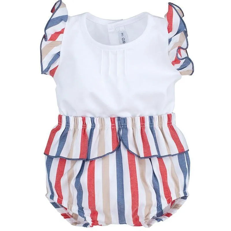 Conjunto bebe rayas de colores