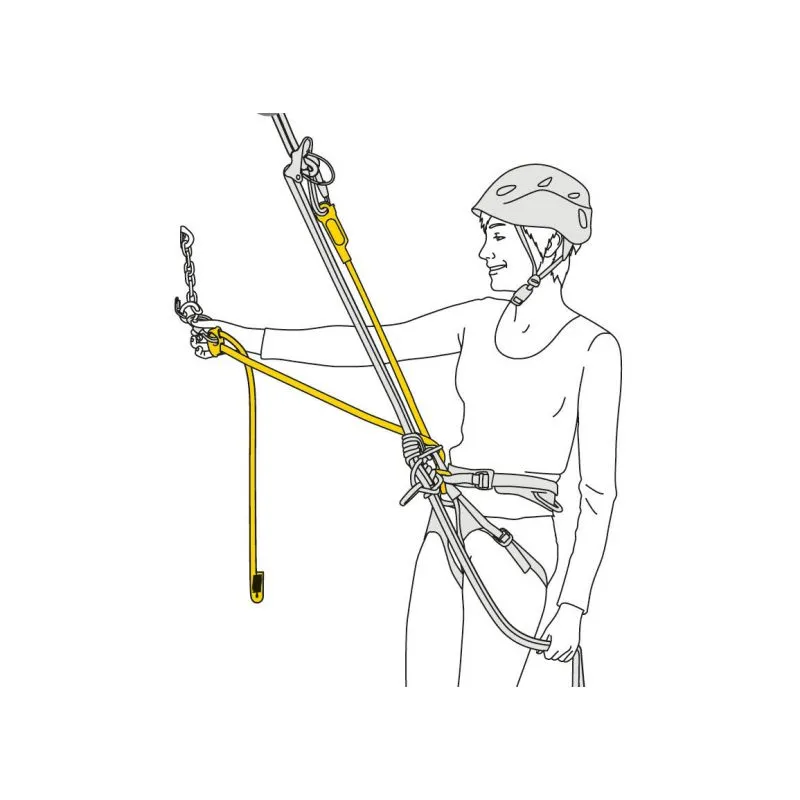 Cordón doble PETZL Dual Connect Adjust (naranja)
