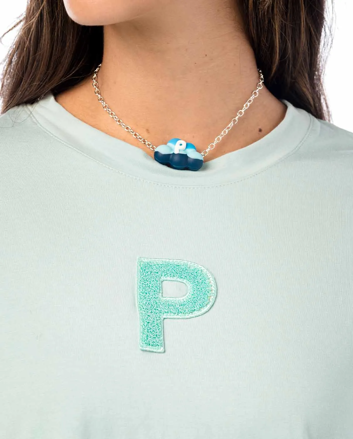 Crop Top Wind Baby Blue