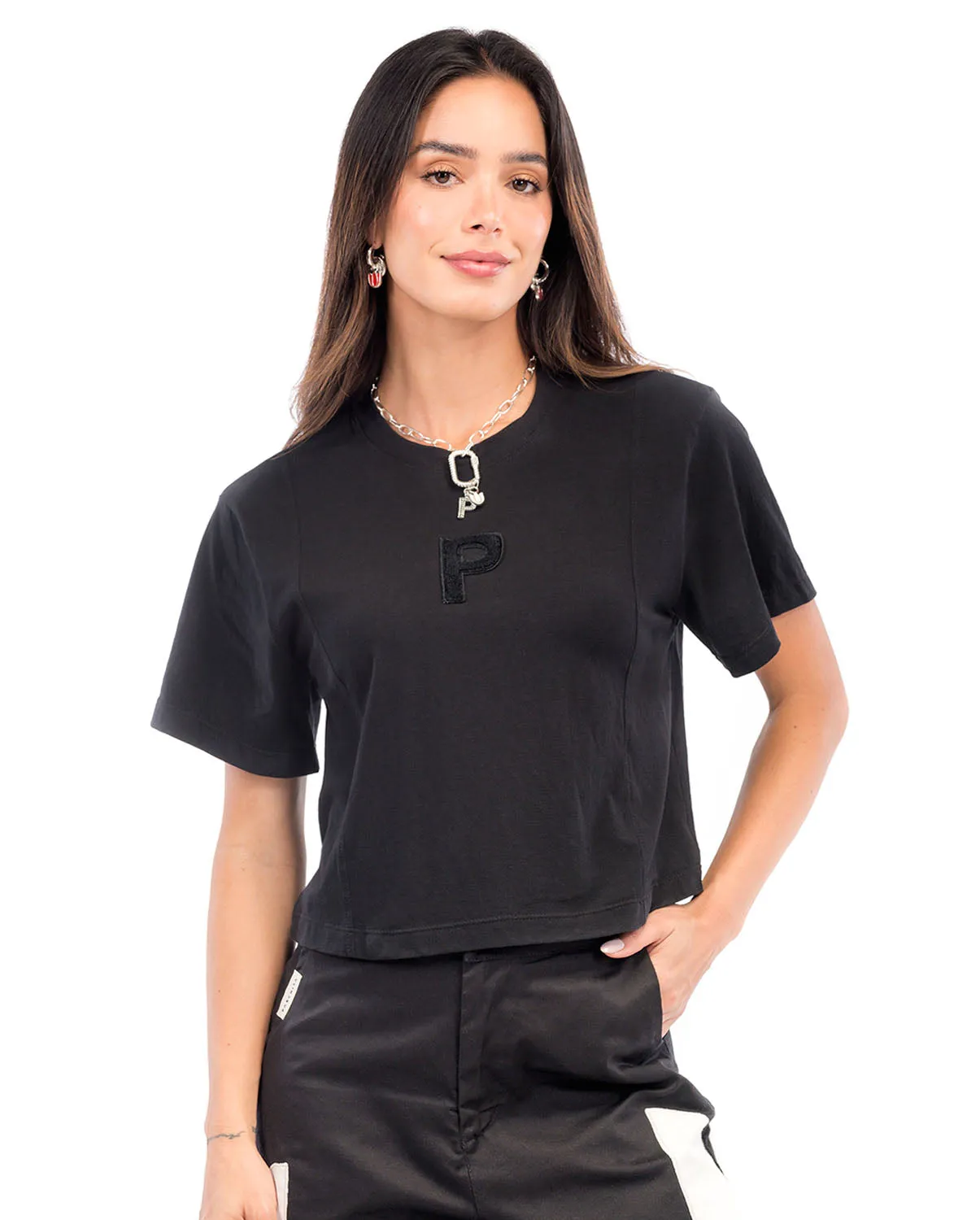 Crop Top Wind Negro