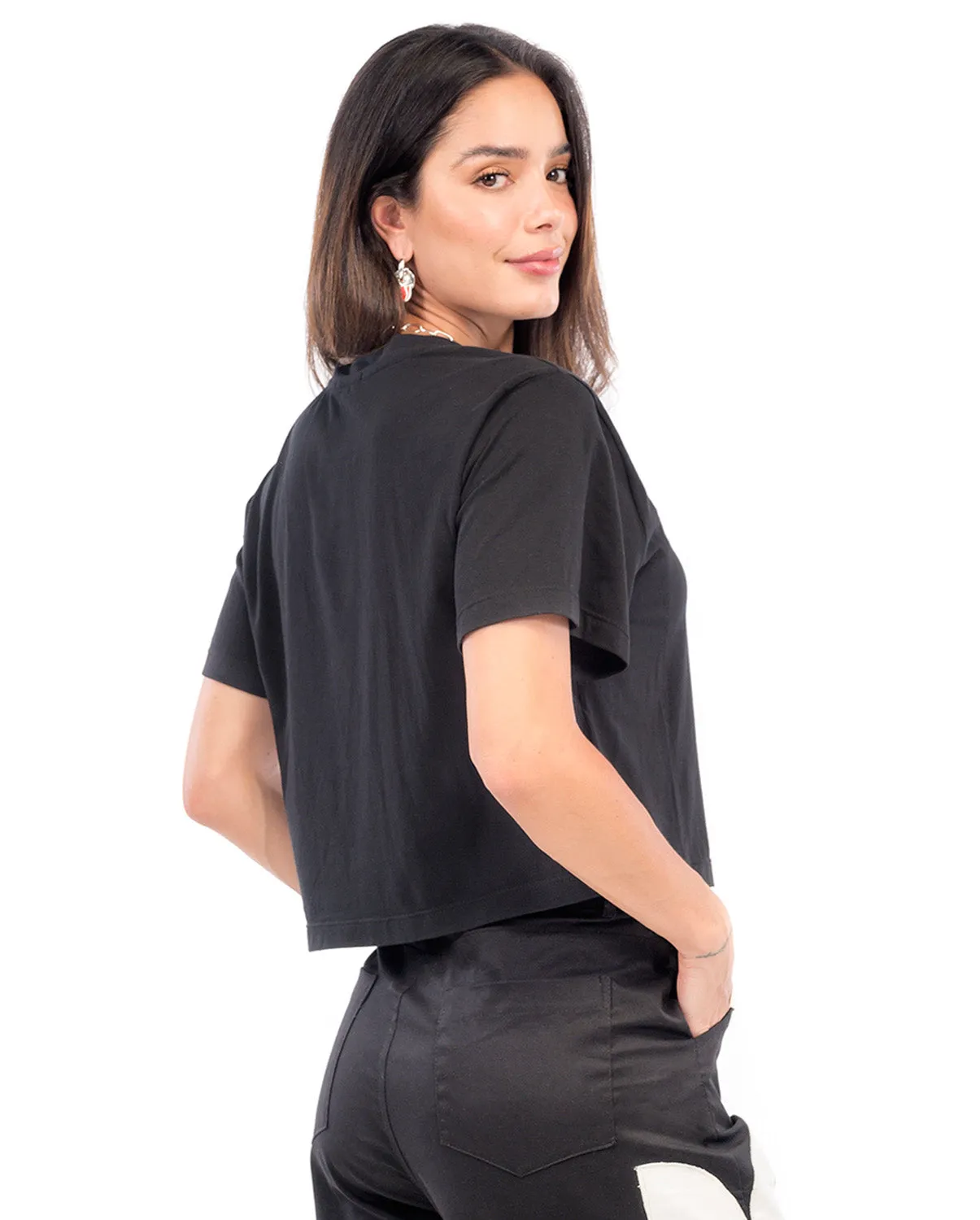Crop Top Wind Negro