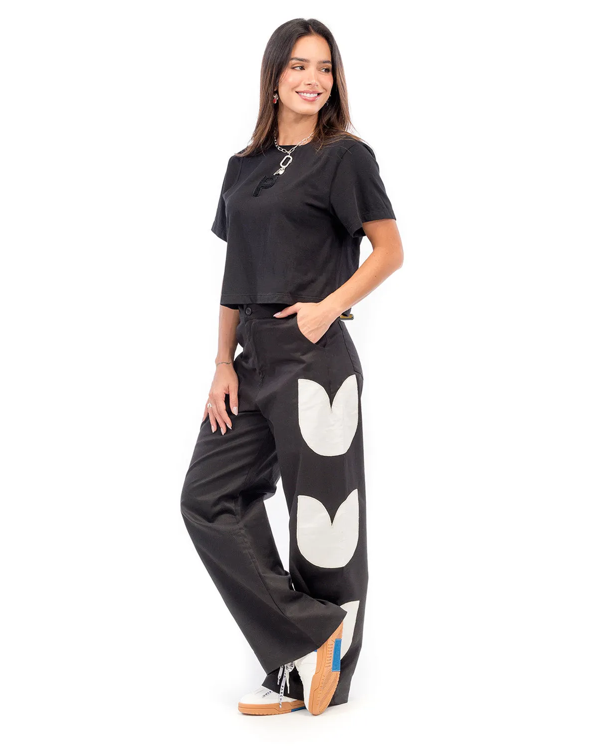 Crop Top Wind Negro
