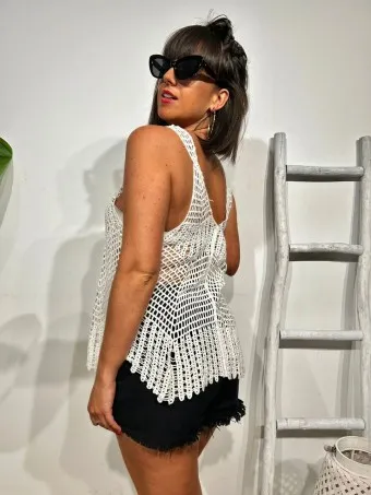 Cuerpo Crochet QUILEZY Blanco