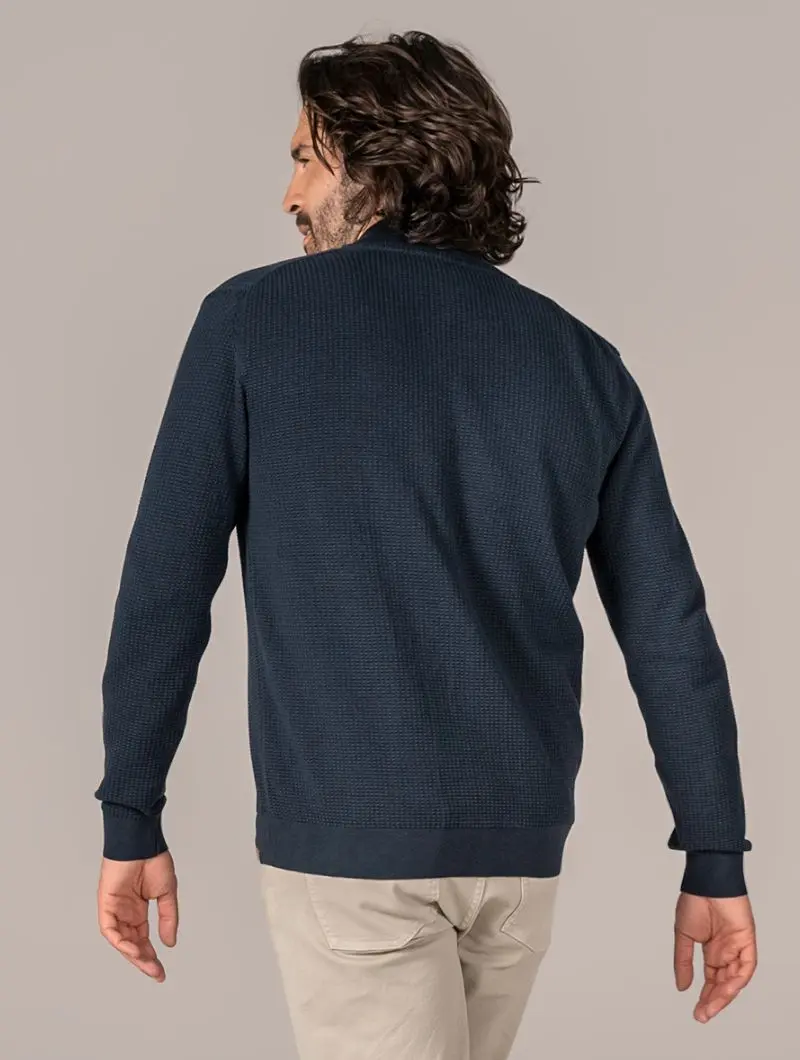 Cárdigan de punto para hombre de algodón orgánico