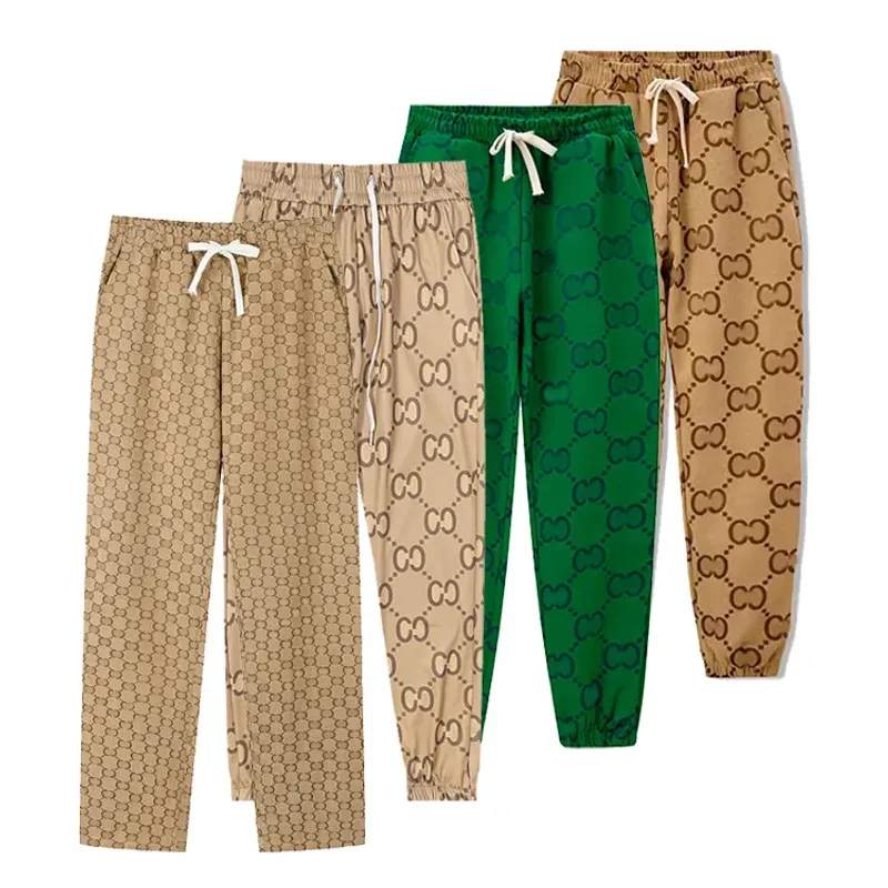 Diseñador de marca, pantalones para hombres, pantalones con alfabeto para hombres, pantalones deportivos, culturismo, fitness, d